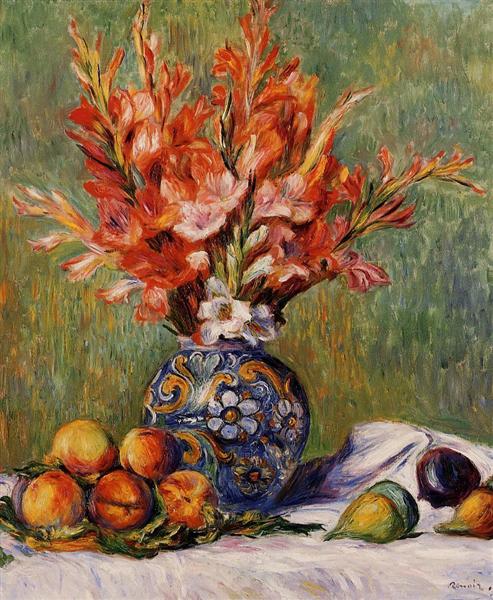 Flowers and Fruit, 1889 - П'єр-Оґюст Ренуар
