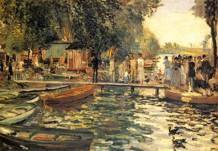 La Grenouillere, 1869 - Auguste Renoir