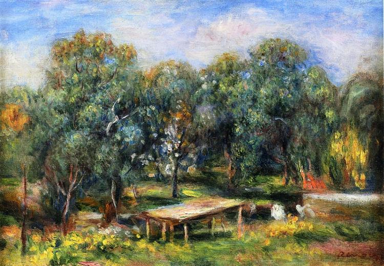 Landscape at Collettes - Auguste Renoir