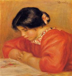 Leontine Reading - Pierre-Auguste Renoir