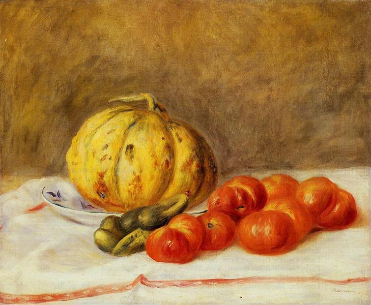 Melon and Tomatos, 1903 - 雷諾瓦