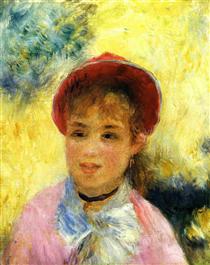 Modele from the Moulin de la Galette - Pierre-Auguste Renoir