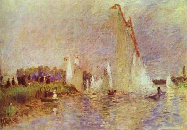 Sailboats at Argenteuil - Auguste Renoir