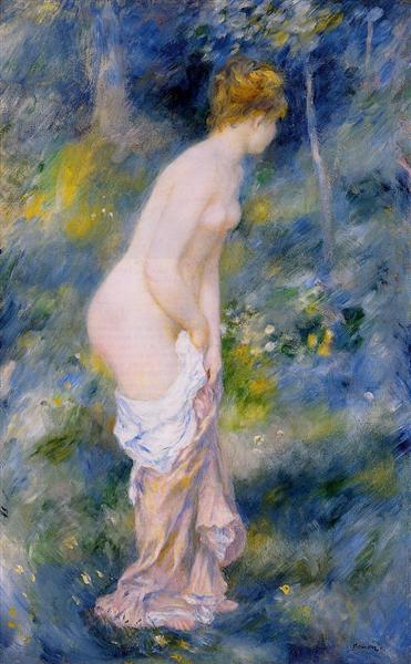 Standing Bather, 1887 - 雷諾瓦