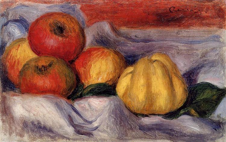 Still Life with Apples - Auguste Renoir