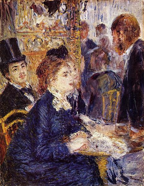 The Cafe, 1874 - 1875 - П'єр-Оґюст Ренуар
