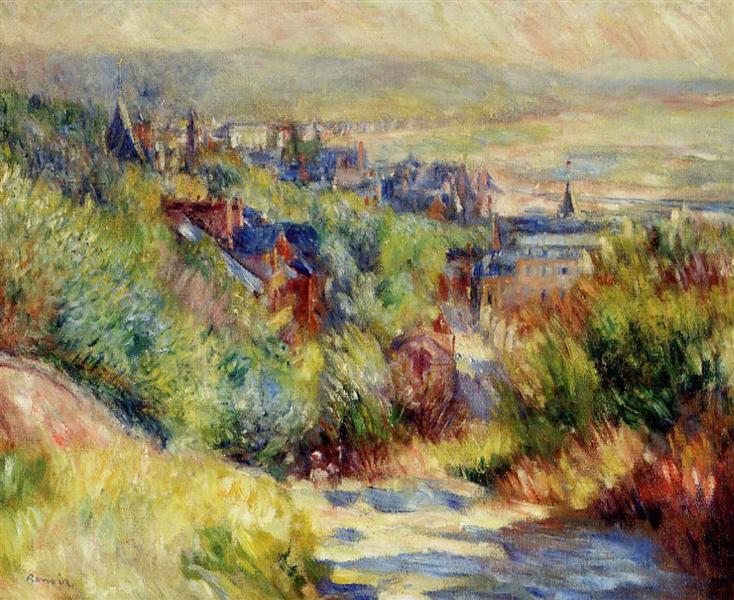 The Hills of Trouville, c.1885 - Pierre-Auguste Renoir
