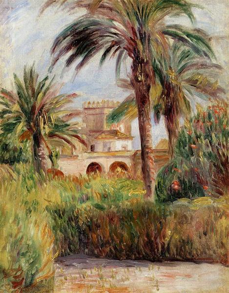 The Test Garden in Algiers, 1882 - 雷諾瓦