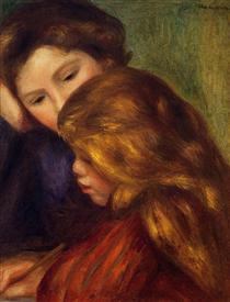 The Writing Lesson - Pierre-Auguste Renoir