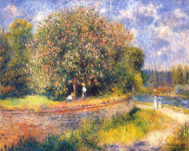 Tree Blooming - Pierre-Auguste Renoir