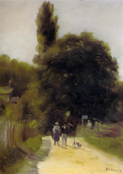 Two Figures in a Landscape, 1865 - 1866 - Pierre-Auguste Renoir