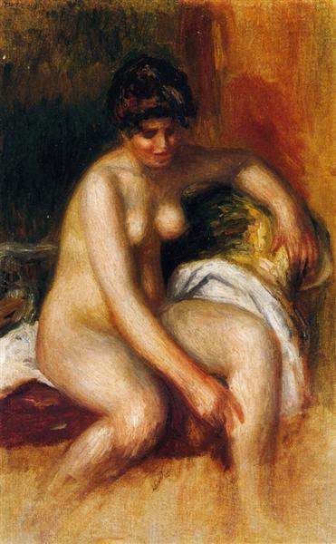 Woman in an Interior - Auguste Renoir