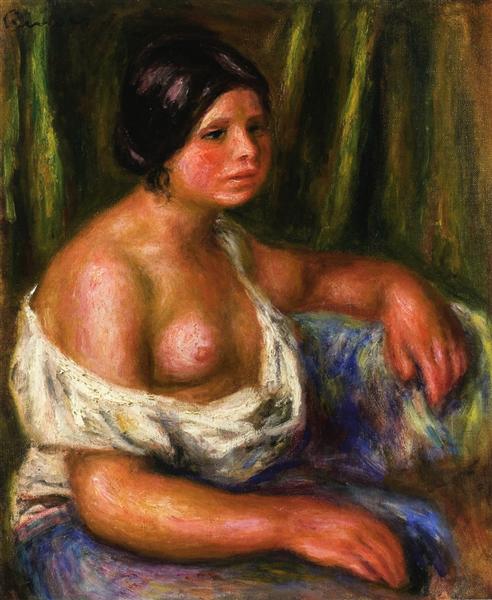 Woman in Blue - Pierre-Auguste Renoir