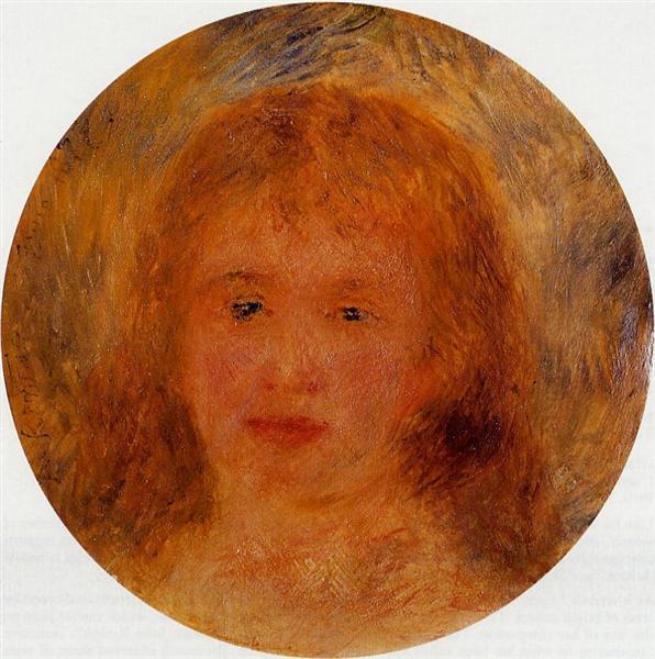 Woman`s Head (Jeanne Samary), 1877 - 雷諾瓦