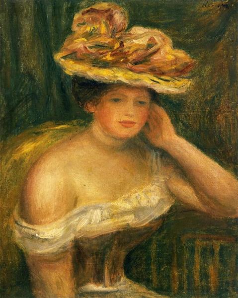 Woman Wearing a Corset - Auguste Renoir