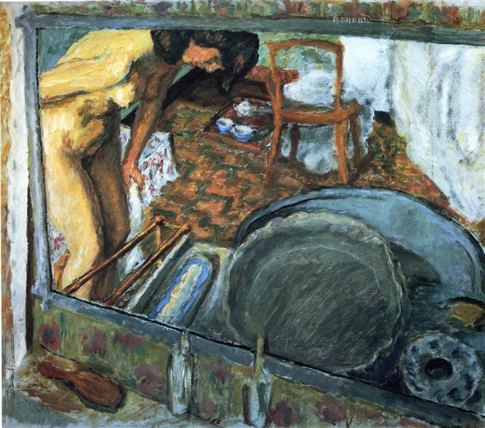 Tub in a Mirror, 1915 - 皮爾·波納爾
