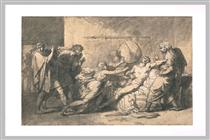 Death of Cato of Utica - Пьер-Нарцисс Герен