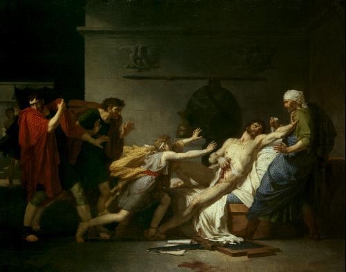 The Death of Cato of Utica, 1797 - Pierre-Narcisse Guerin