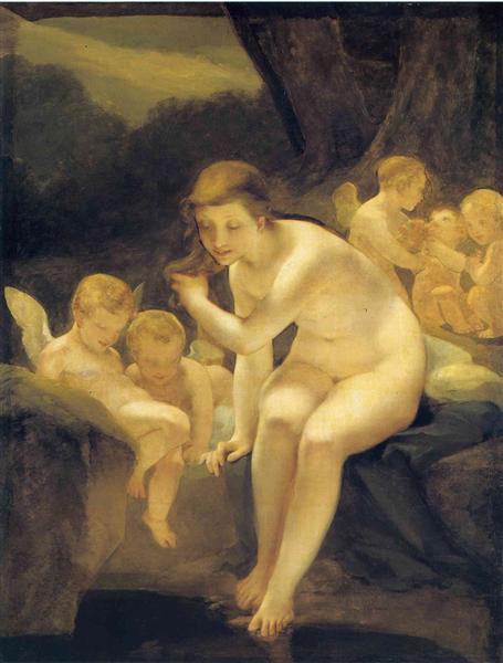 Venus Bathing (Innocence), c.1810 - 皮埃尔·保罗·普吕东