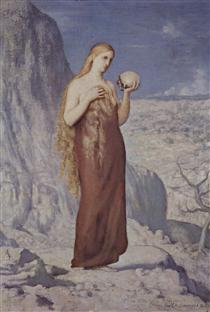 Maria Magdalena in der Wüste - Pierre Puvis de Chavannes