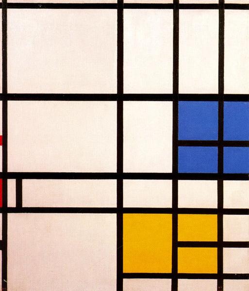 Composition N. 11 London with Blue, Red and Yellow - Piet Mondrian