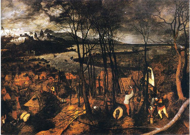 The Gloomy Day (January), 1565 - Pieter Bruegel the Elder
