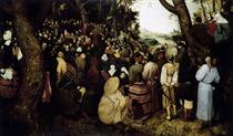 The Sermon of St. John the Baptist - Pieter Brueghel el Viejo