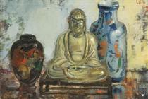Buddha with two vases - Питер Веннинг