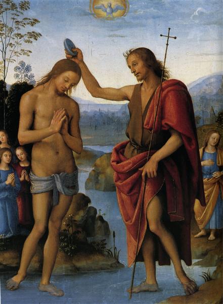 Baptism of Christ, c.1498 - c.1500 - П'єтро Перуджино