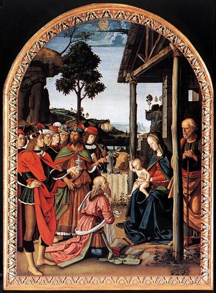 Путешествие Моисея в Египет и обрезаниеего сына Элиезера (деталь), 1482 - Пьетро Перуджино