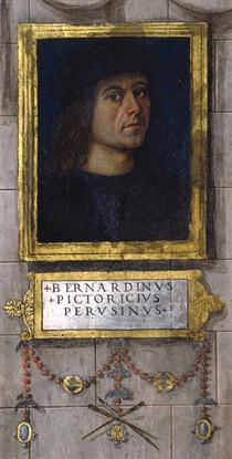 Self-portrait in the Baglioni Chapel - Pinturicchio