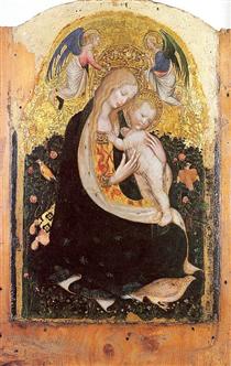 Madonna and Quail - Antonio Pisanello