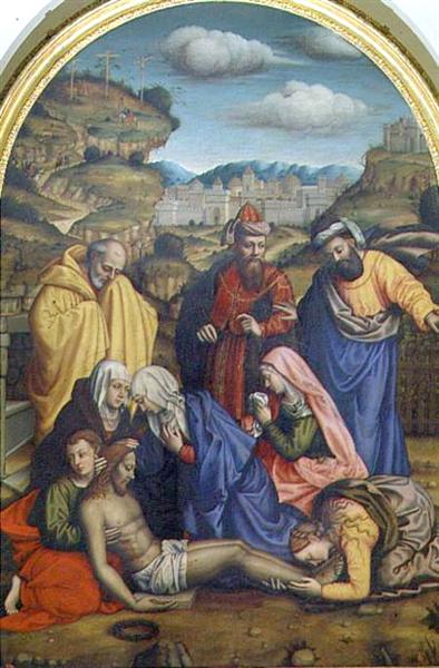 Lamentação  com Santos, 1569 - Plautilla Nelli