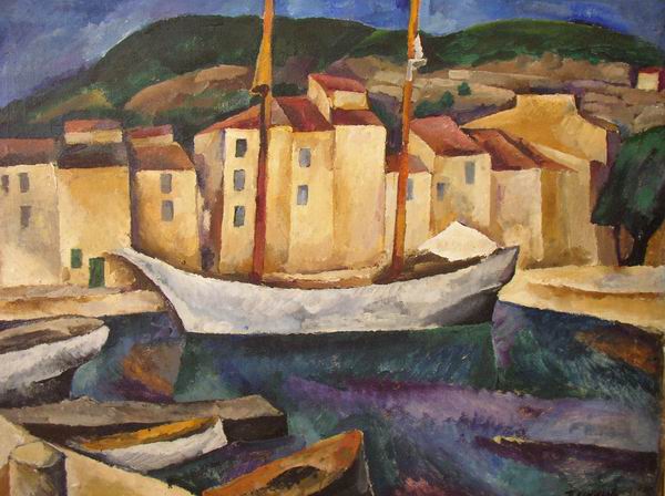 Cassis. Boats., 1913 - Piotr Kontchalovski