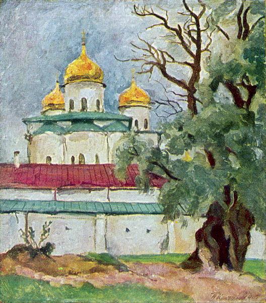Cathedral of St. George in Novgorod - Pjotr Petrowitsch Kontschalowski