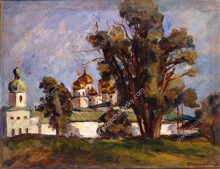 Novgorod. St. George's Monastery., 1925 - Piotr Kontchalovski