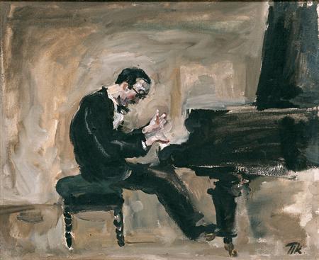 Portrait of an Italian pianist and conductor Carlo Tsekki, 1930 - Pjotr Petrowitsch Kontschalowski