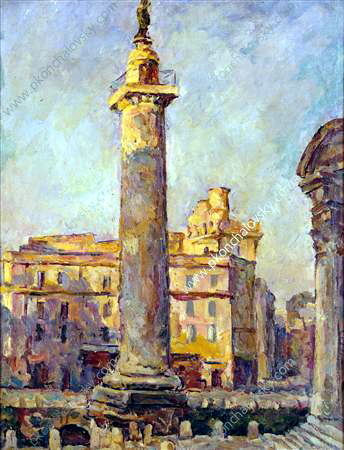 Rome. Column of Trajan., 1924 - Pyotr Konchalovsky
