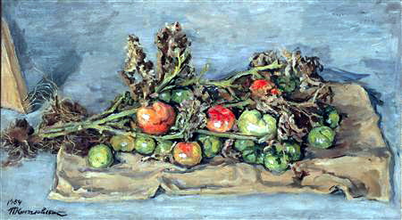 Still Life. Tomatoes on the bag., 1954 - Pjotr Petrowitsch Kontschalowski