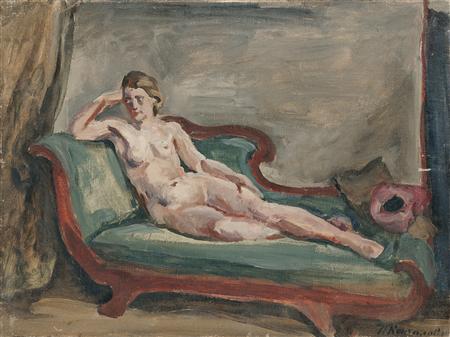 The Model. Sketch for painting 'Woman on the couch. ", 1930 - Piotr Kontchalovski