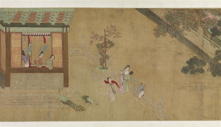 Spring Morning in the Han Palace (View B), 1530 - Цю Ин