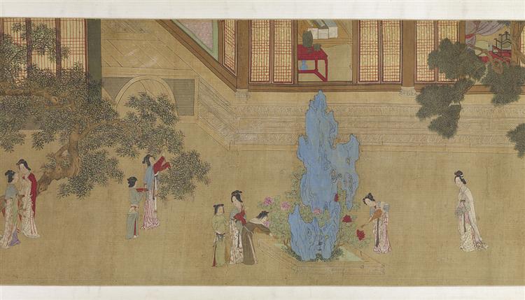 Spring Morning in the Han Palace (View D), 1530 - Цю Ин