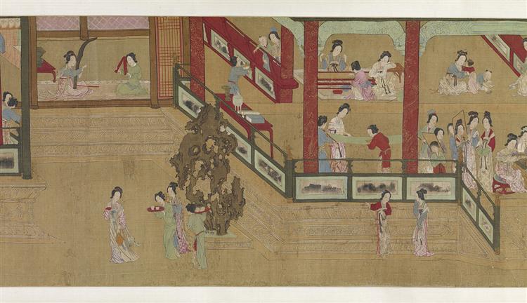Spring Morning in the Han Palace (View H), 1530 - Qiu Ying