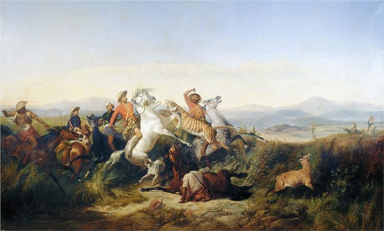 Deer Hunt, 1846 - Raden Saleh