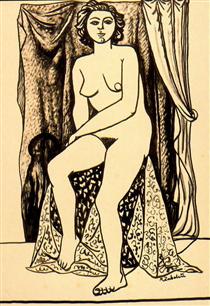 Female nude - Rafael Zabaleta