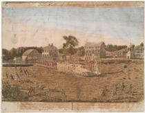 Plate I. The battle of Lexington, April 19th 1775 - Ralph Earl
