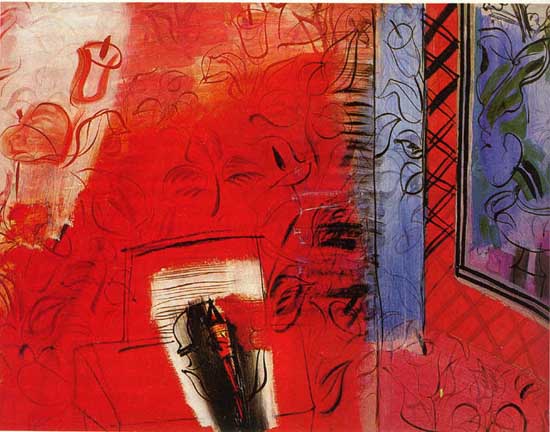 Still life with violin: Hommage to Bach, 1952 - Raoul Dufy