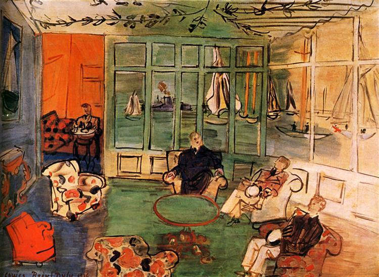 The nautical Club with Cowes, 1936 - Raoul Dufy
