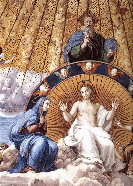 Disputation of the Holy Sacrament (detail), 1510 - Рафаель Санті