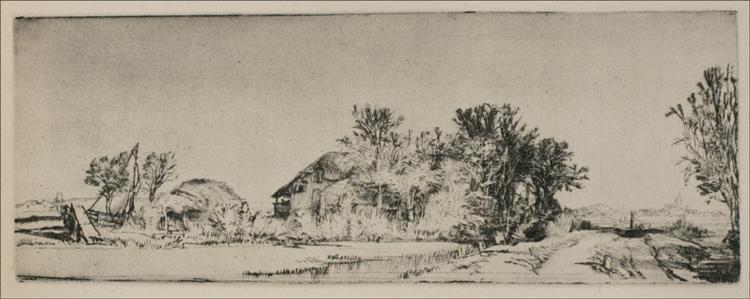 A Landscape of Irregular Form, 1652 - Rembrandt van Rijn